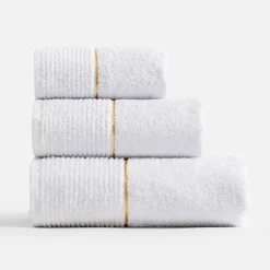 Ręcznik bawełniany biały GOLD NEW 30x50 cm
