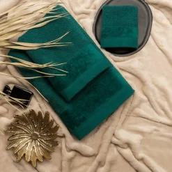 Ręcznik bawełniany ciemnozielony VITO 70x140 cm