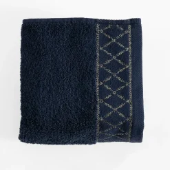 Ręcznik bawełniany granatowy LAYLA 50x90 cm