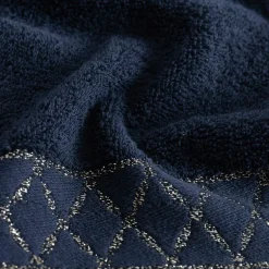 Ręcznik bawełniany granatowy LAYLA 50x90 cm