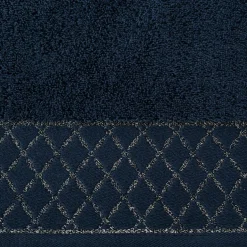 Ręcznik bawełniany granatowy LAYLA 70x140 cm