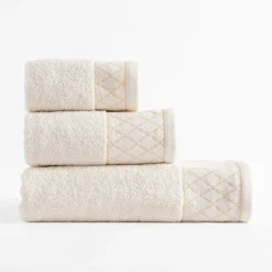 Ręcznik bawełniany kremowy LAYLA 30x50 cm