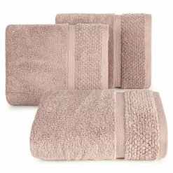 Ręcznik bawełniany pudrowy róż Vilia 50x90 cm