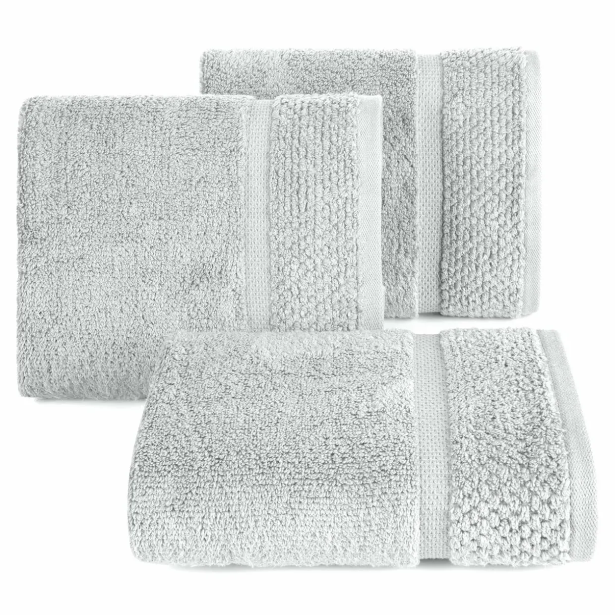 Ręcznik bawełniany srebrny Vilia 70x140 cm