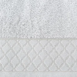 Ręcznik bawełniany srebrny LAYLA 30x50 cm