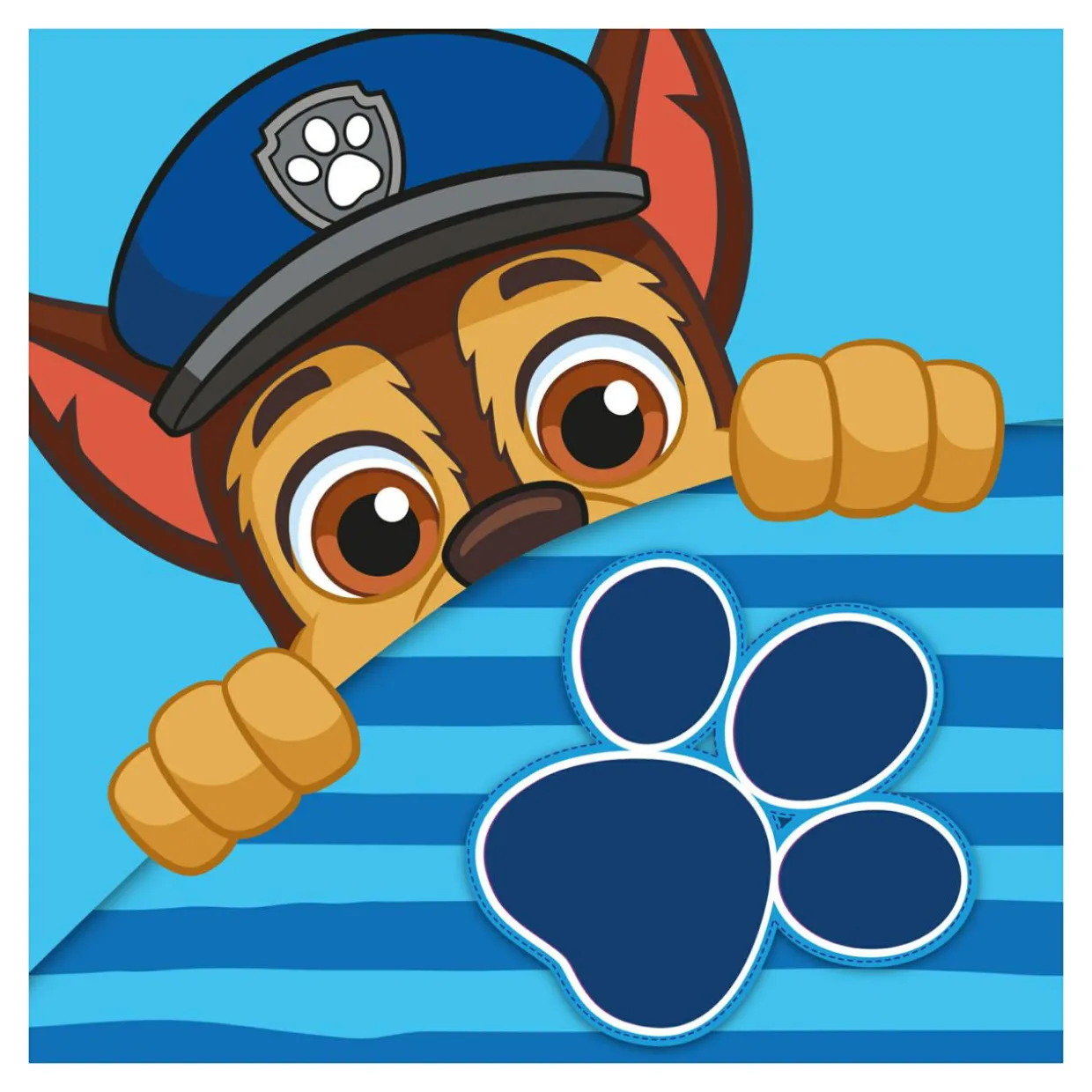 Ręcznik do rąk niebieski PAW PATROL 30x30 cm