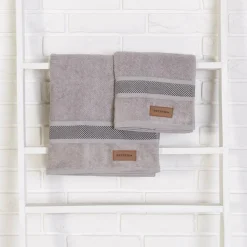 Ręcznik szary GREY 70x140 cm