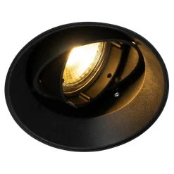 Reflektor podtynkowy czarny ONEON o średnicy 9,6 cm