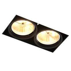 Reflektor podtynkowy 2-punktowy czarny ONEON DL - długość 30 cm