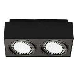 Reflektor 2-punktowy natynkowy czarny BOXY CL 2