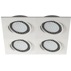 Reflektor 4-punktowy podtynkowy biały BOXY DL 4