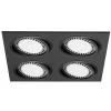 Reflektor 4-punktowy podtynkowy czarny BOXY DL 4