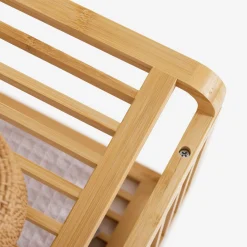 Regał łazienkowy bambusowy 33x33x33 cm