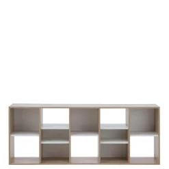 Regał dąb sonoma biały nowoczesny BRICK