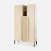 Regał dwudrzwiowy beżowy SERGIO 165 cm