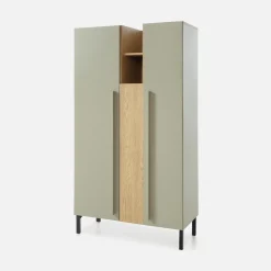 Regał dwudrzwiowy zielony SERGIO 165 cm