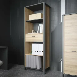 Regał industrialny z szufladą HIGH ROCK