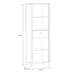 Regał industrialny z szufladą HIGH ROCK