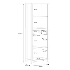 Regał industrialny z szufladą HIGH ROCK