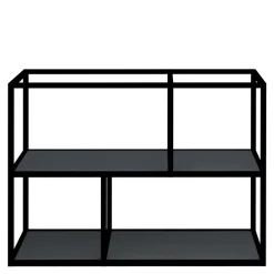 Regał KAMPO 100,2 cm + grafitowe półki INSIDE