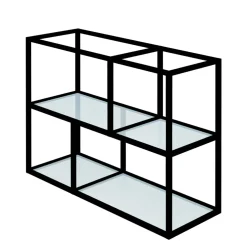 Regał KAMPO 100,2 cm + szklane półki INSIDE