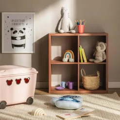 Regał kwadratowy MAURO terracotta