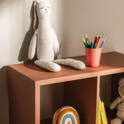 Regał kwadratowy MAURO terracotta