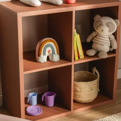 Regał kwadratowy MAURO terracotta