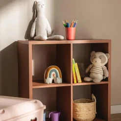 Regał kwadratowy MAURO terracotta