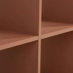 Regał kwadratowy MAURO terracotta