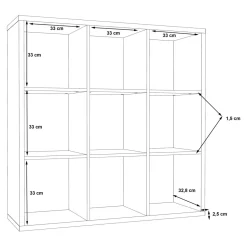 Regał MAURO 107,2x107,2 cm biały