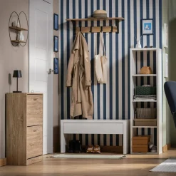 Regał MAURO 141,8x38,2 cm biały