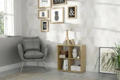 Regał MAURO 72,7x72,8 cm dębowy