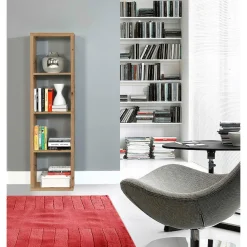 Regał MAURO 141,8x38,2 cm dębowy