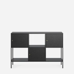 Regał metalowy czarny mat BOLDO