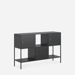 Regał metalowy czarny mat BOLDO