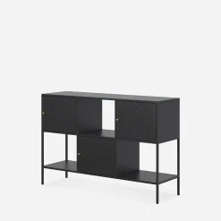 Regał metalowy czarny mat BOLDO