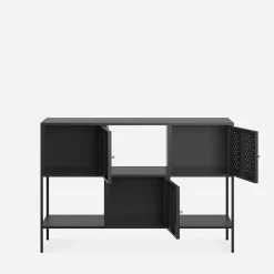 Regał metalowy czarny mat BOLDO