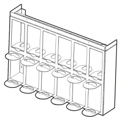 Regał na wino czarny ORIGAMI KAMPO