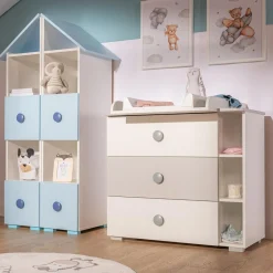 Regał niebieski TOP BABY lewy