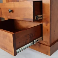 Regał niski z litego drewna PAOLA brzoza koniakowa