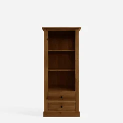 Regał niski z szufladami lite drewno STELLA dąb rustykalny