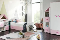 Regał różowy TOP BABY lewy