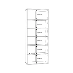 Regał TEMPRA 2 dąb artisan