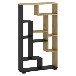 Regał UNIWERSUM dąb artisan/czarny