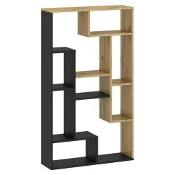 Regał UNIWERSUM dąb artisan/czarny