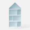 Regał w kształcie domku FALIANO biało-błękitny