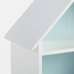 Regał w kształcie domku FALIANO biało-błękitny