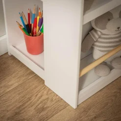 Regał w kształcie domku GUSISI biało-szary