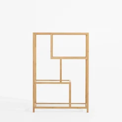 Regał z drewna bambusowego HORO 111 cm